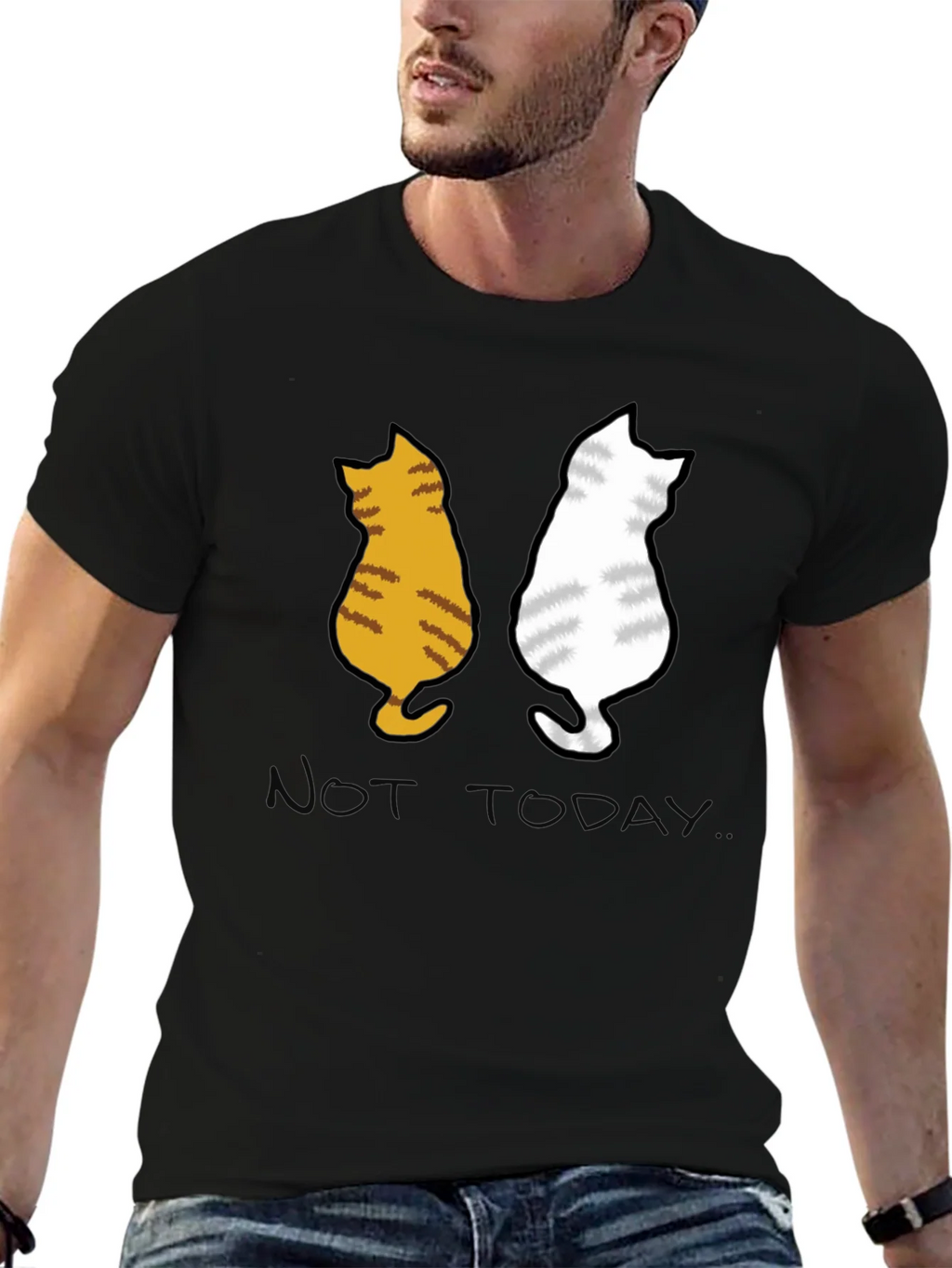 Two Cats Not Today Graphic Tee product image 5