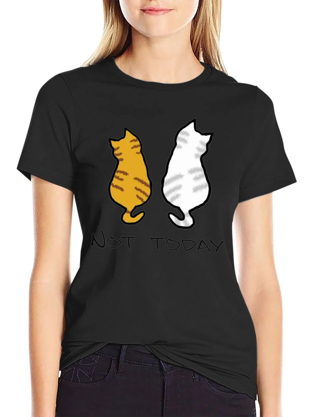 Two Cats Not Today Graphic Tee product image 2
