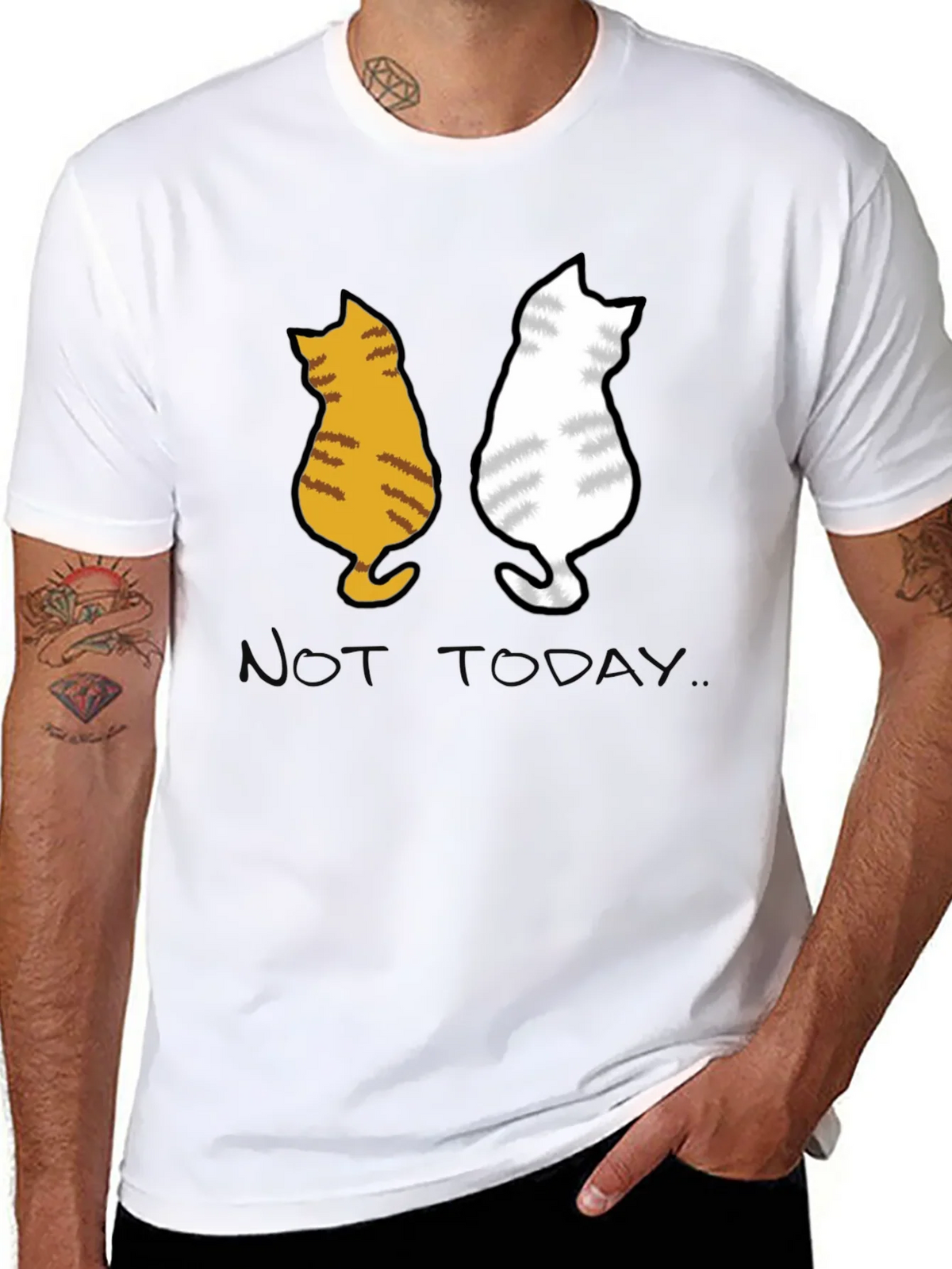 Two Cats Not Today Graphic Tee product image 6