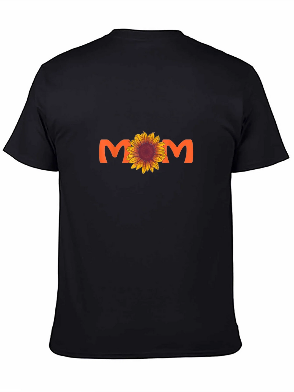 Sunflower Mom Graphic Tee - Black Cotton Blend T-Shirt product image 4