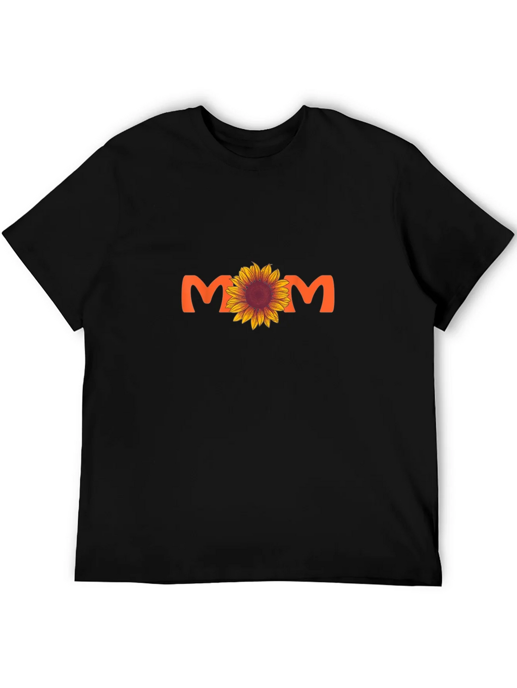 Sunflower Mom Graphic Tee - Black Cotton Blend T-Shirt product image 5