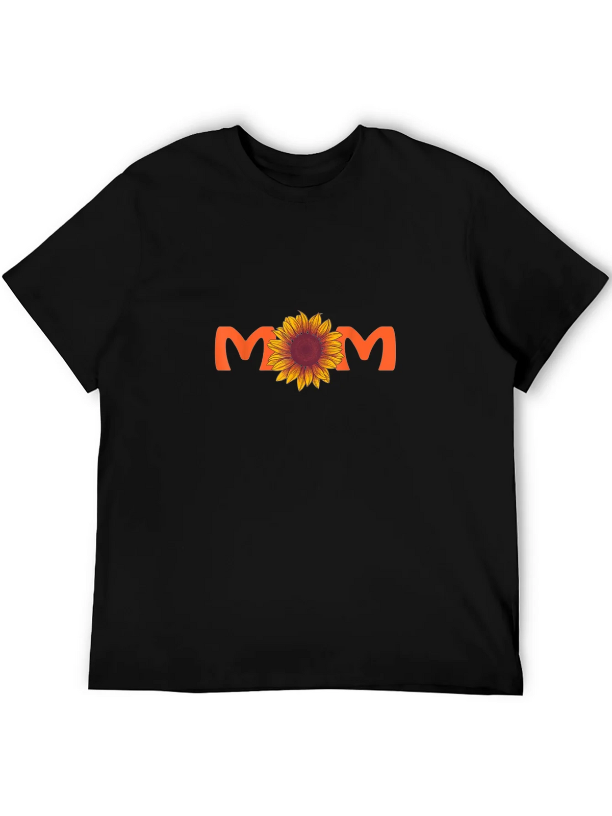 Sunflower Mom Graphic Tee - Black Cotton Blend T-Shirt product image 5