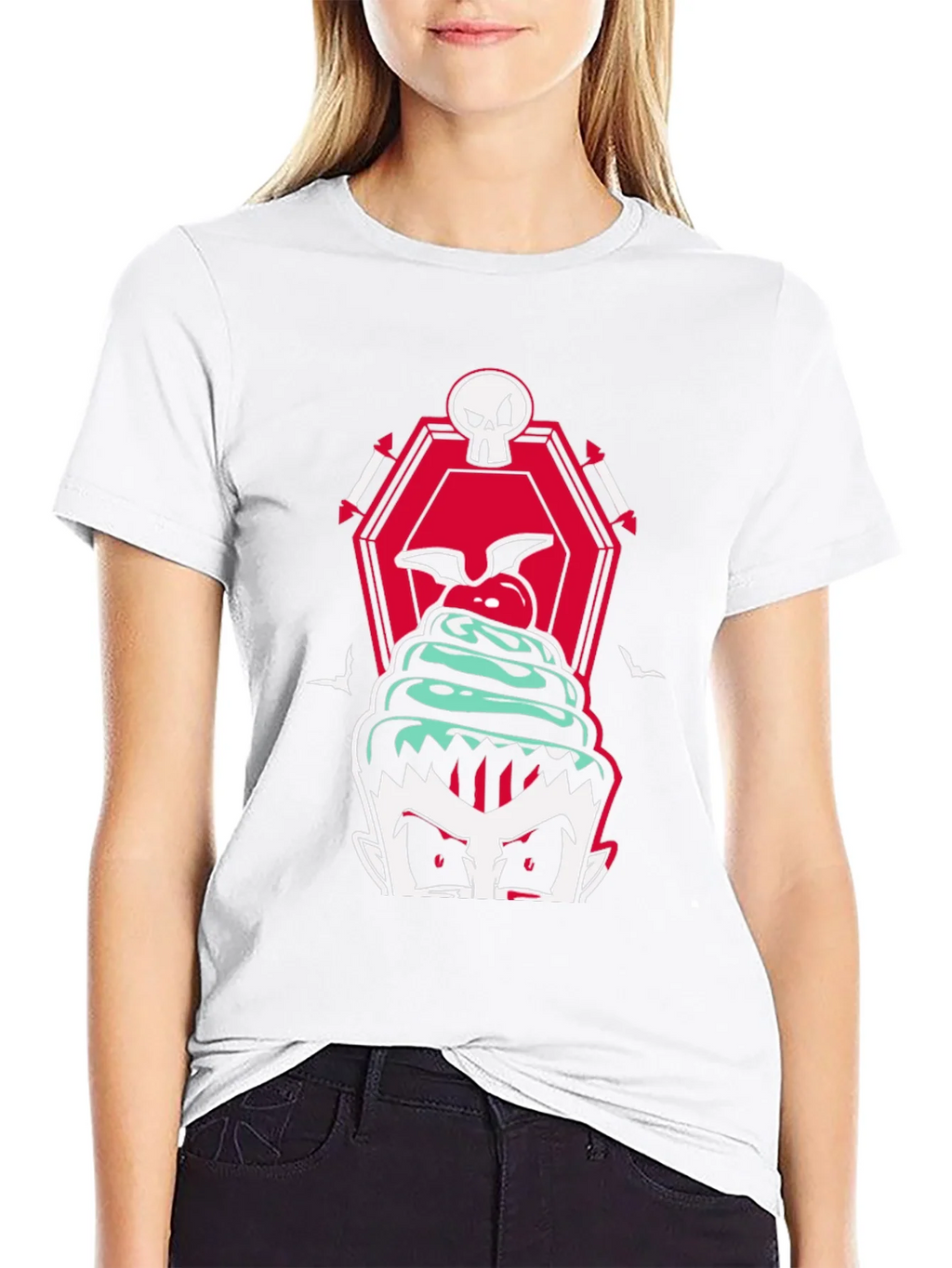 Vampire Cupcake T-Shirt - Spooky Treat! product image 8