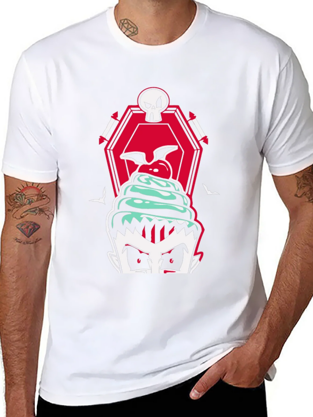 Vampire Cupcake T-Shirt - Spooky Treat! product image 7