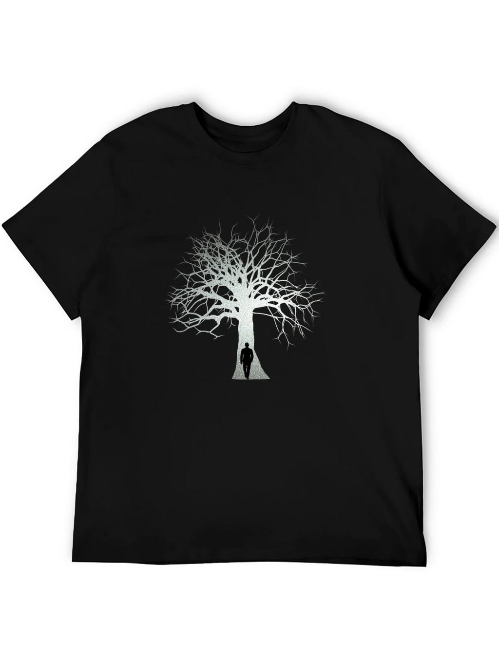 Tree Silhouette Graphic Tee - Mens Black T-Shirt product image 5