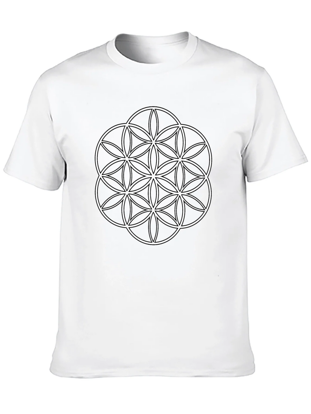 Flower of Life Graphic T-Shirt - Black product image 9