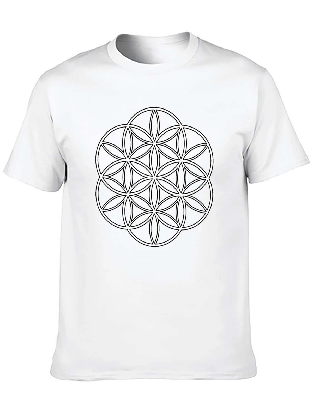 Flower of Life Graphic T-Shirt - Black product image 9