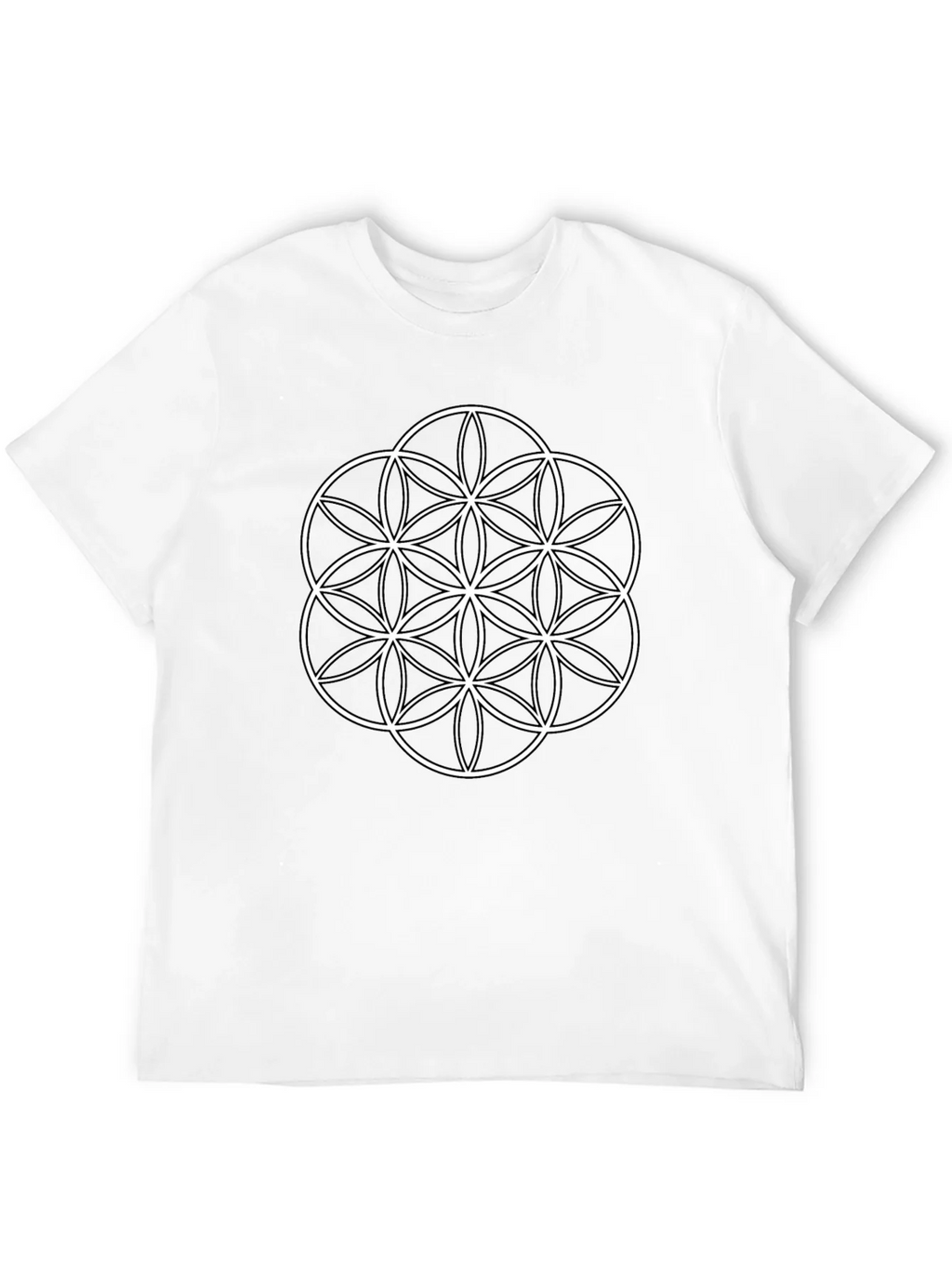 Flower of Life Graphic T-Shirt - Black product image 11
