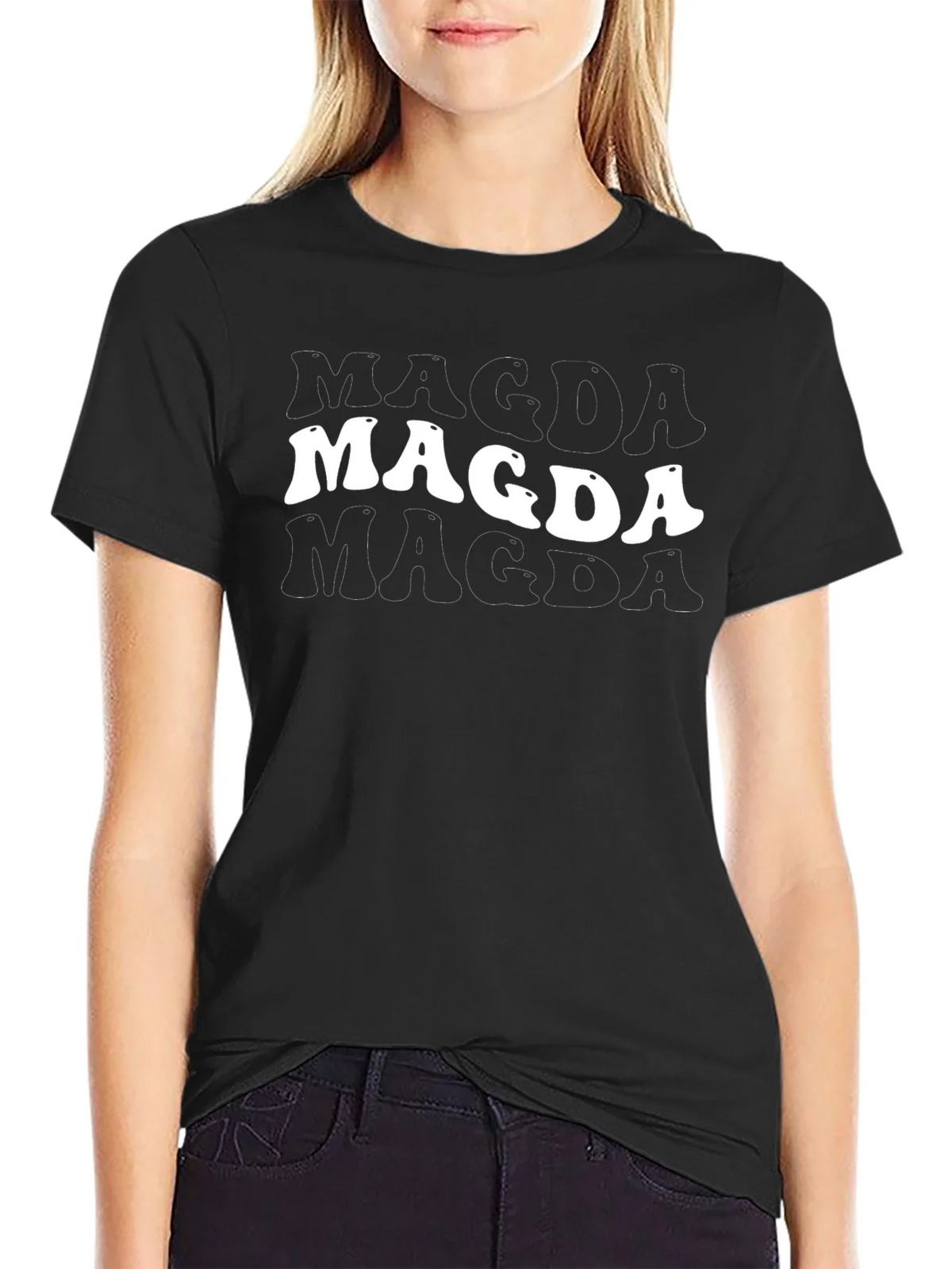 Magda T-Shirt - Retro Text Graphic Tee product image 2