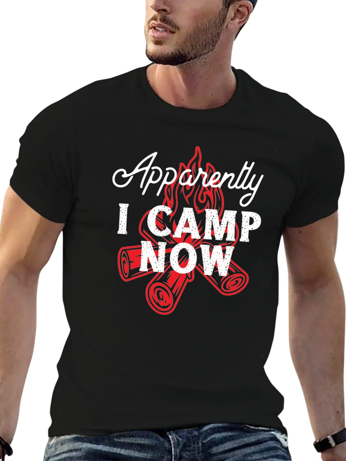 Apparently I Camp Now T-Shirt - Funny Camping Tee product image 6