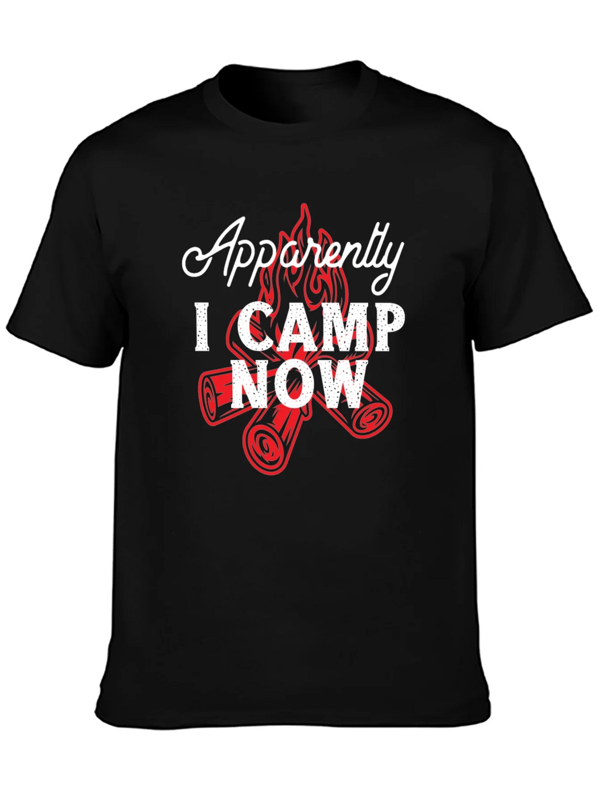 Apparently I Camp Now T-Shirt - Funny Camping Tee product image 3