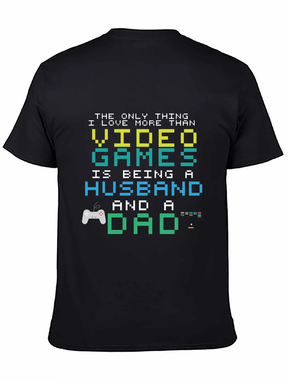 Gamer Dad Husband T-Shirt - Pixel Art Graphic Tee product image 4