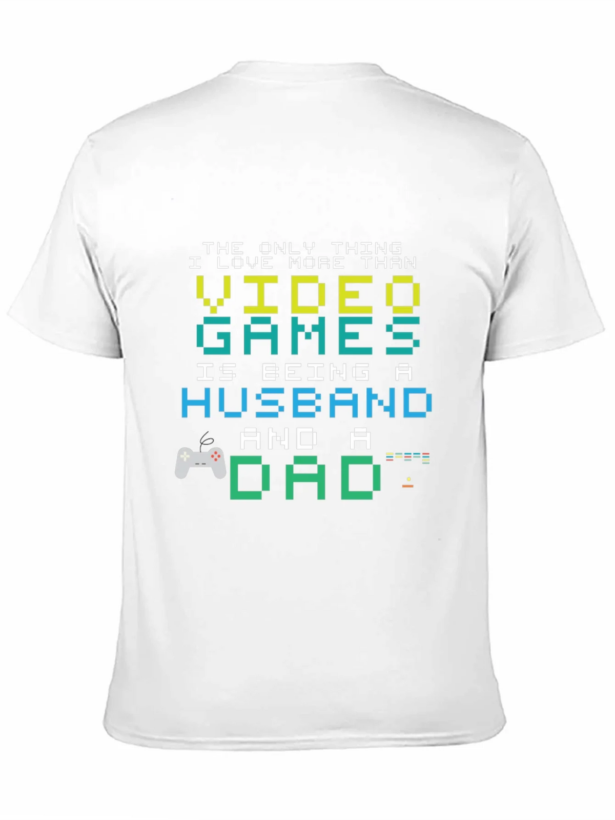 Gamer Dad Husband T-Shirt - Pixel Art Graphic Tee product image 9