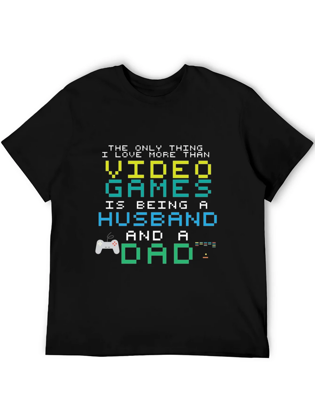 Gamer Dad Husband T-Shirt - Pixel Art Graphic Tee product image 5