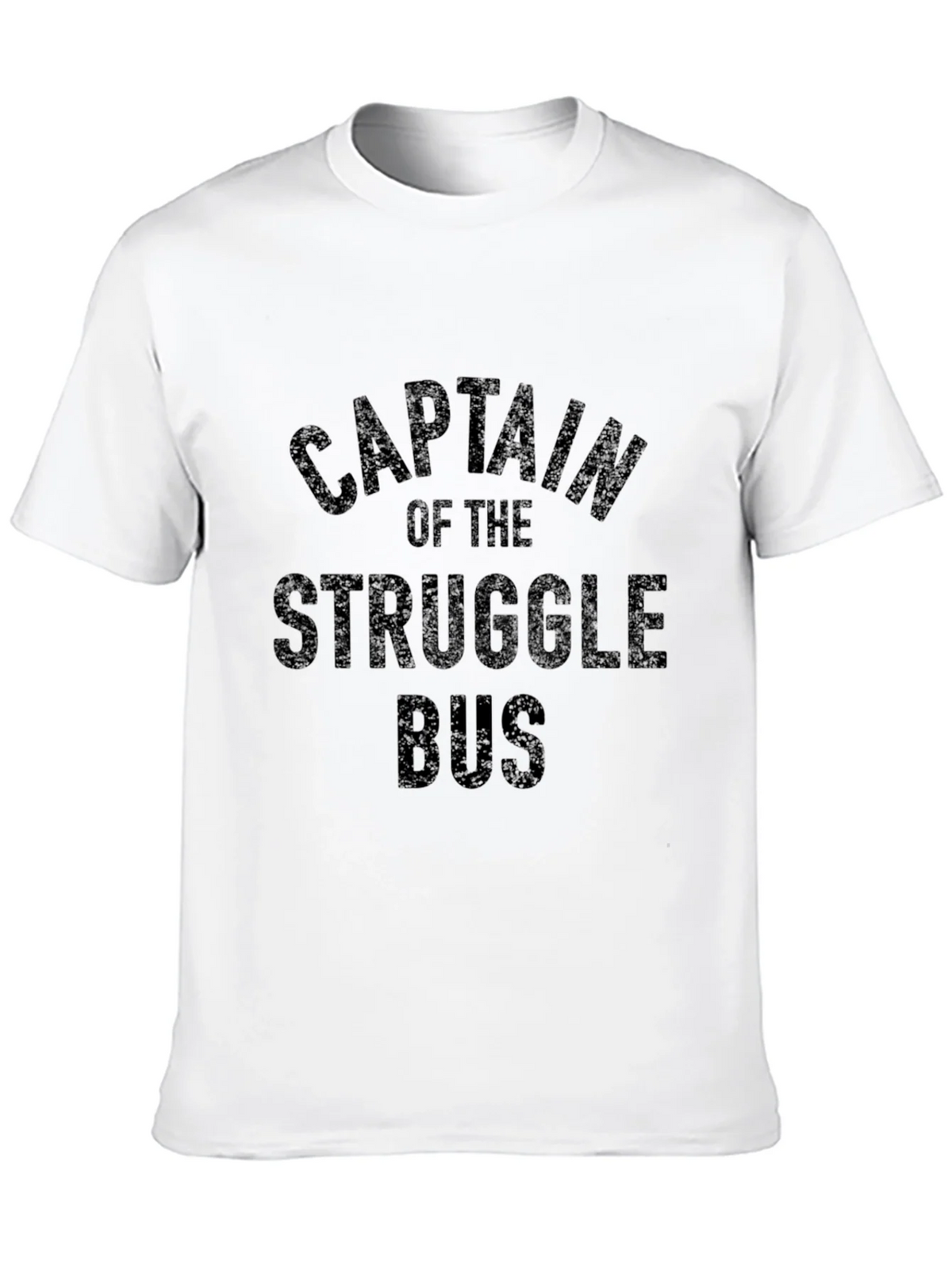 Captain of the Struggle Bus T-Shirt - Black Cotton Tee product image 7