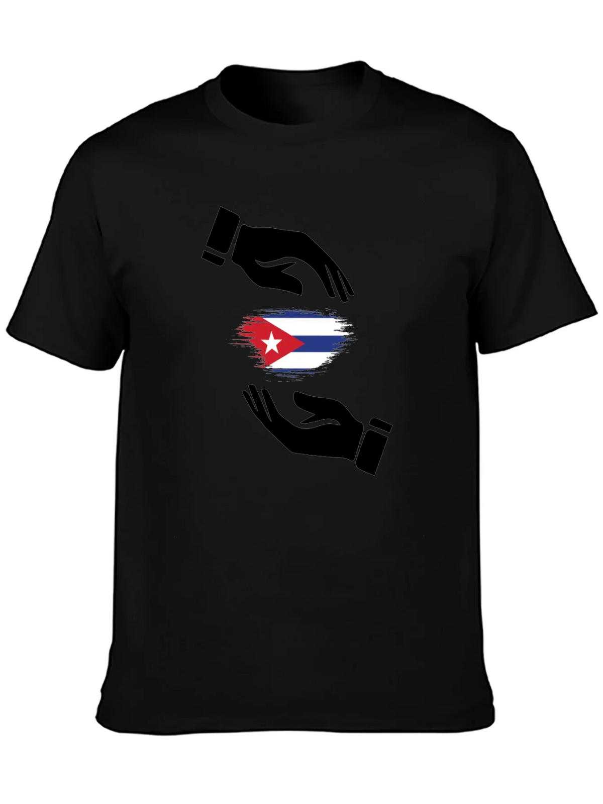Cuba Flag Hands Graphic T-Shirt product image 2