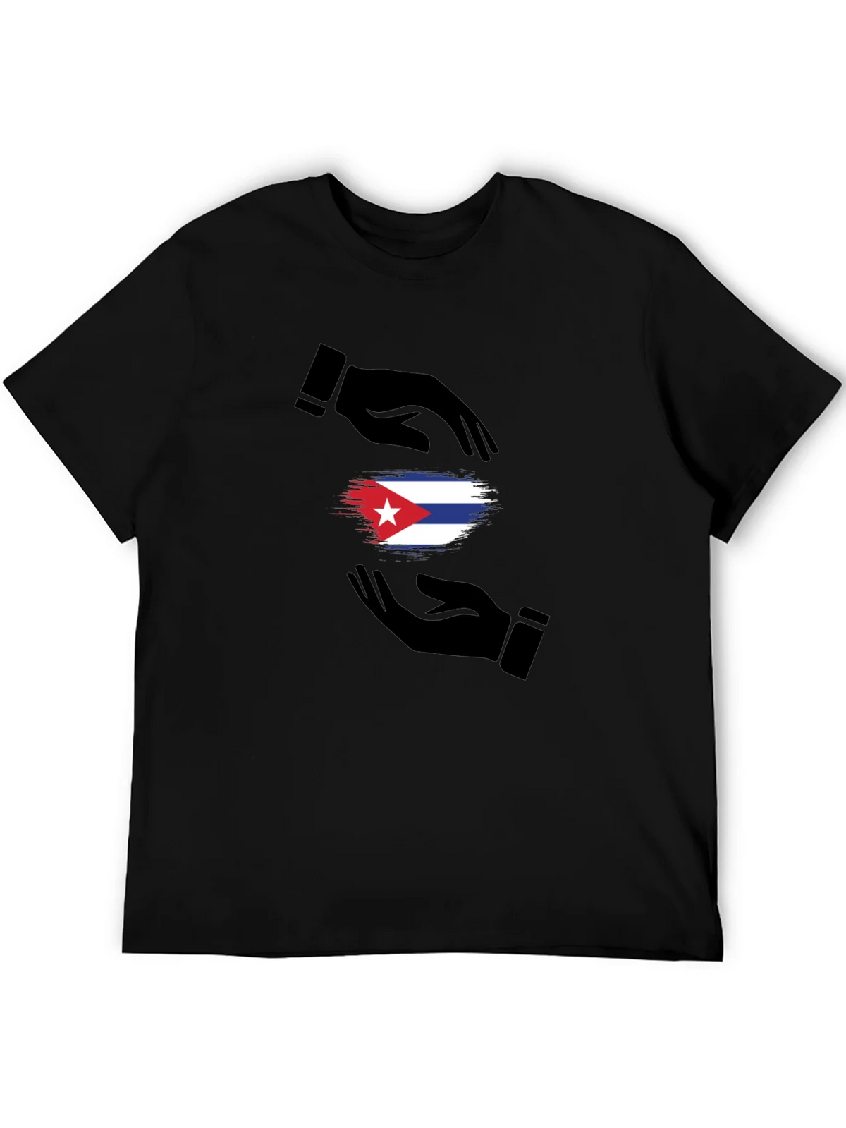Cuba Flag Hands Graphic T-Shirt product image 4