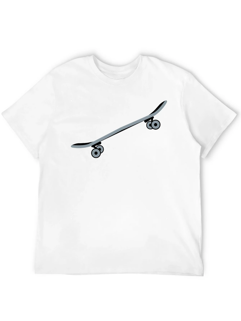 Skateboard Graphic Tee - Black Casual T-Shirt product image 8