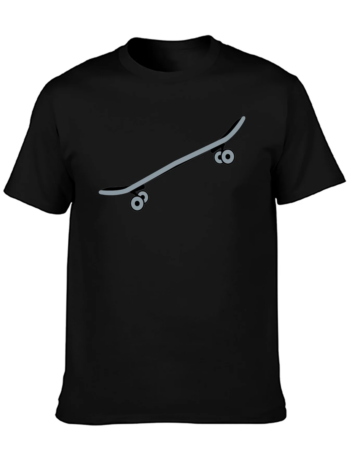 Skateboard Graphic Tee - Black Casual T-Shirt product image 3