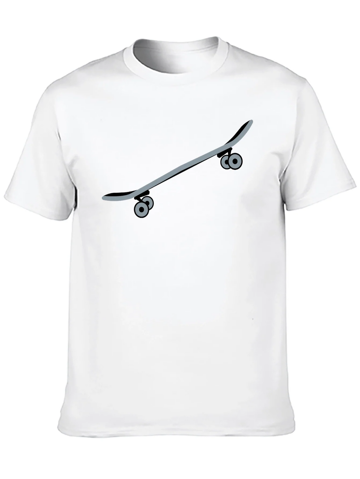 Skateboard Graphic Tee - Black Casual T-Shirt product image 6