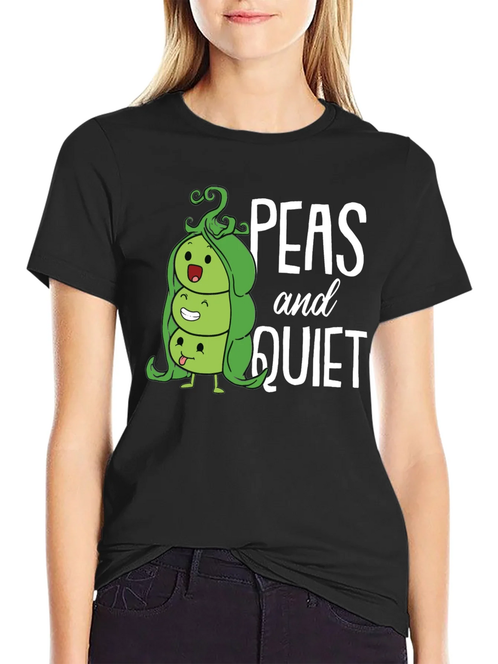 Peas and Quiet Graphic T-Shirt product image 2