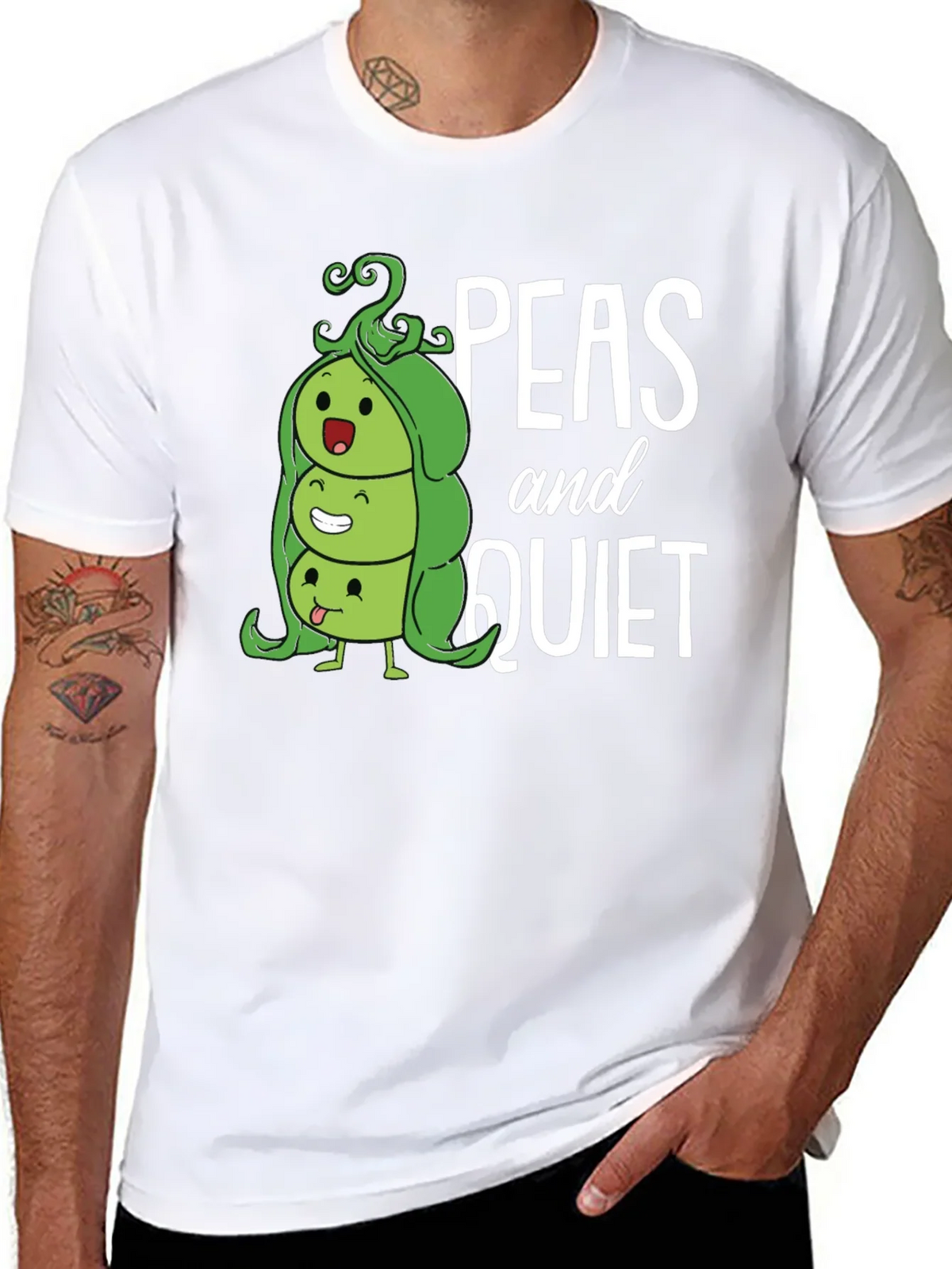 Peas and Quiet Graphic T-Shirt product image 7