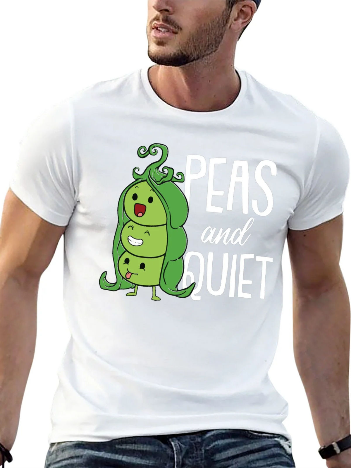 Peas and Quiet Graphic T-Shirt product image 12