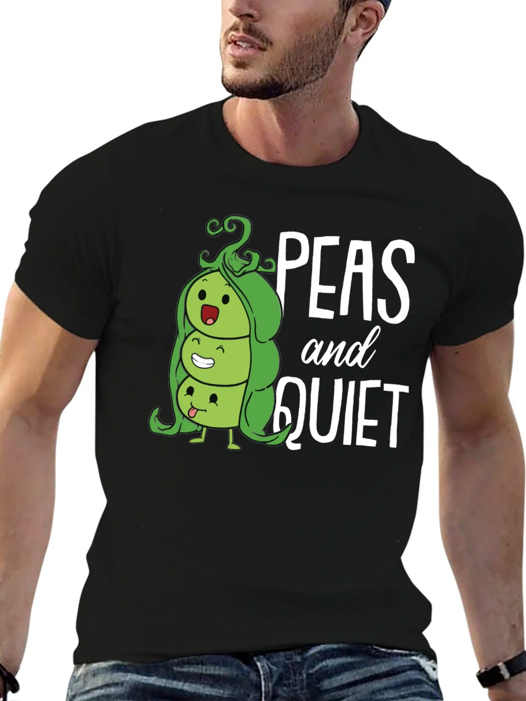 Peas and Quiet Graphic T-Shirt product image 6