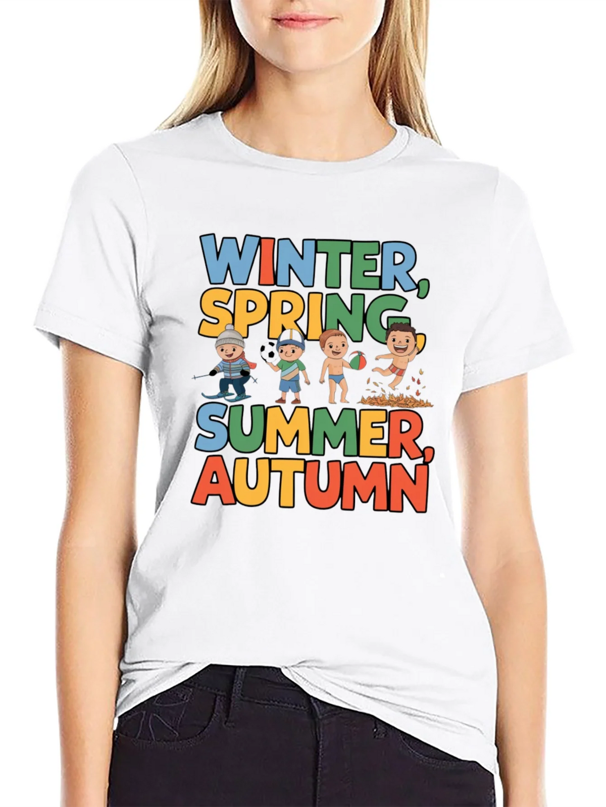 Seasons Graphic Tee - Winter Spring Summer Autumn product image 7