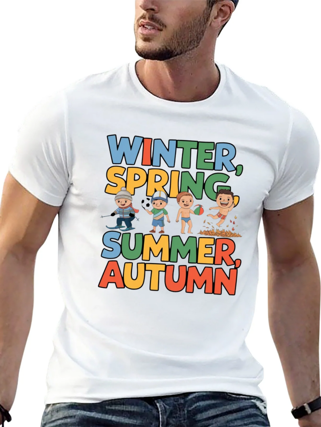 Seasons Graphic Tee - Winter Spring Summer Autumn product image 11