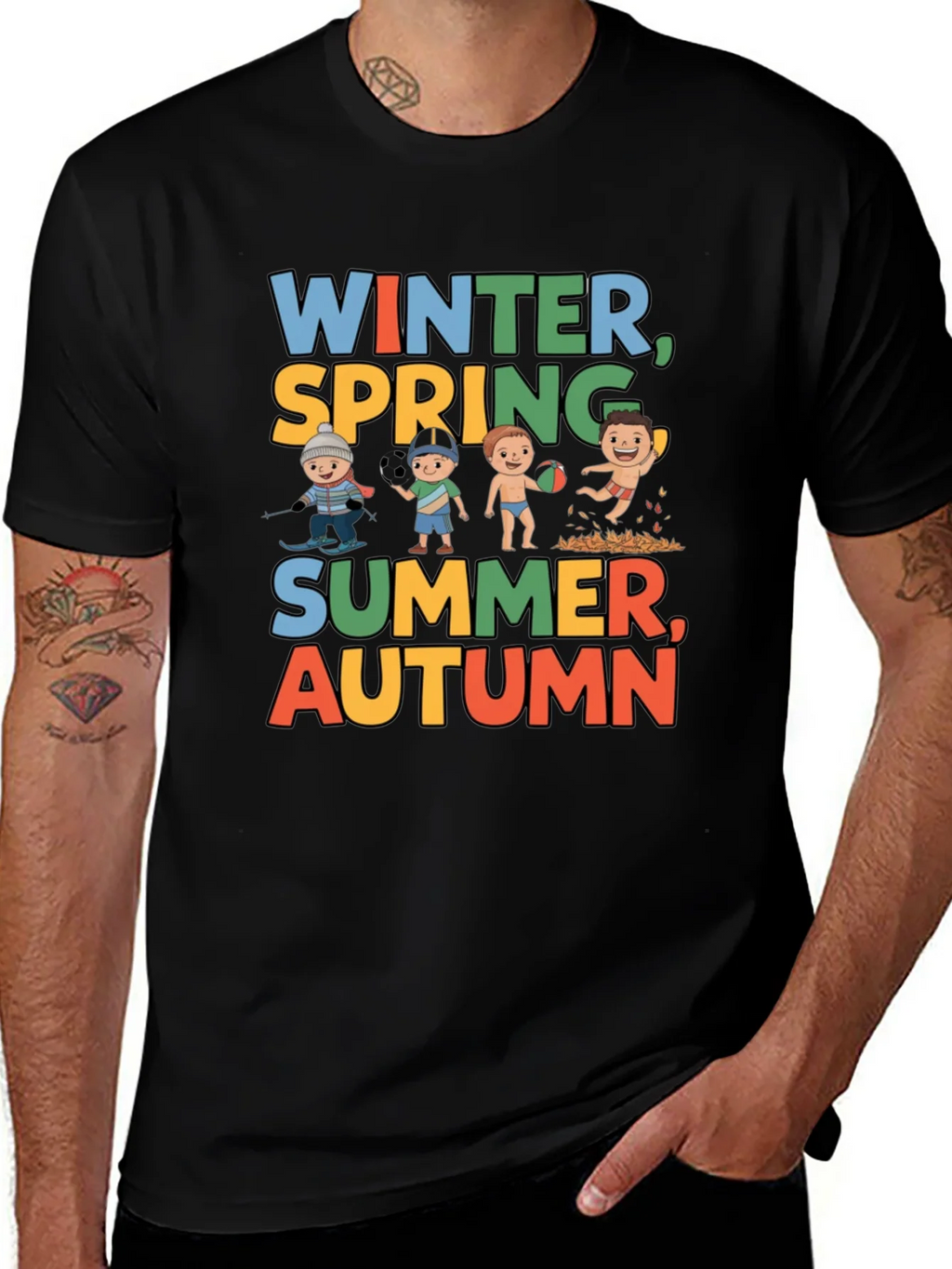 Seasons Graphic Tee - Winter Spring Summer Autumn product image 1