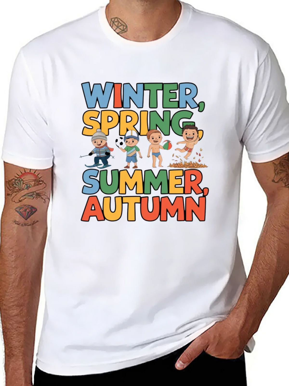 Seasons Graphic Tee - Winter Spring Summer Autumn product image 6