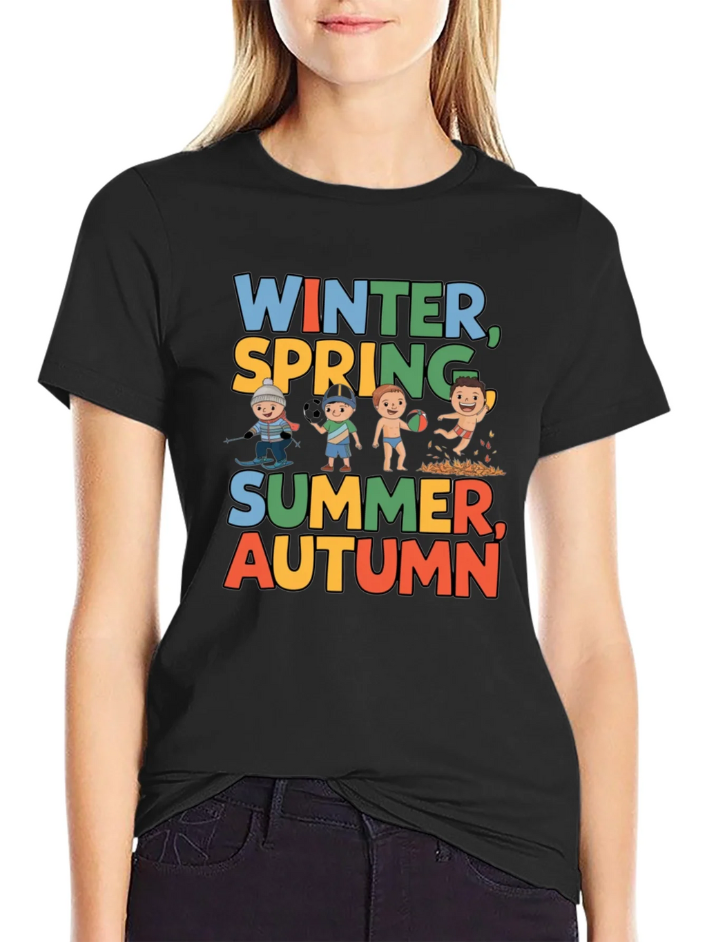 Seasons Graphic Tee - Winter Spring Summer Autumn product image 2