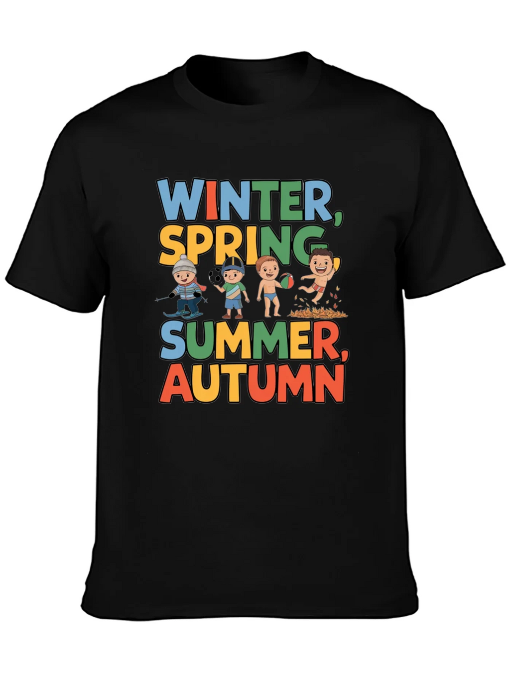 Seasons Graphic Tee - Winter Spring Summer Autumn product image 3
