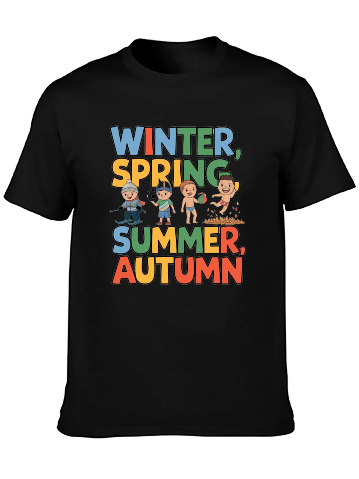 Seasons Graphic Tee - Winter Spring Summer Autumn product image 3