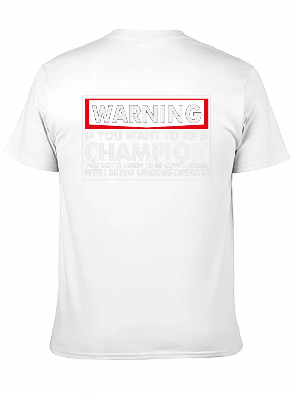 Warning Champion T-Shirt: Motivational Comfort product image 10