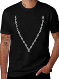 Chain Print Black T-Shirt product image 1