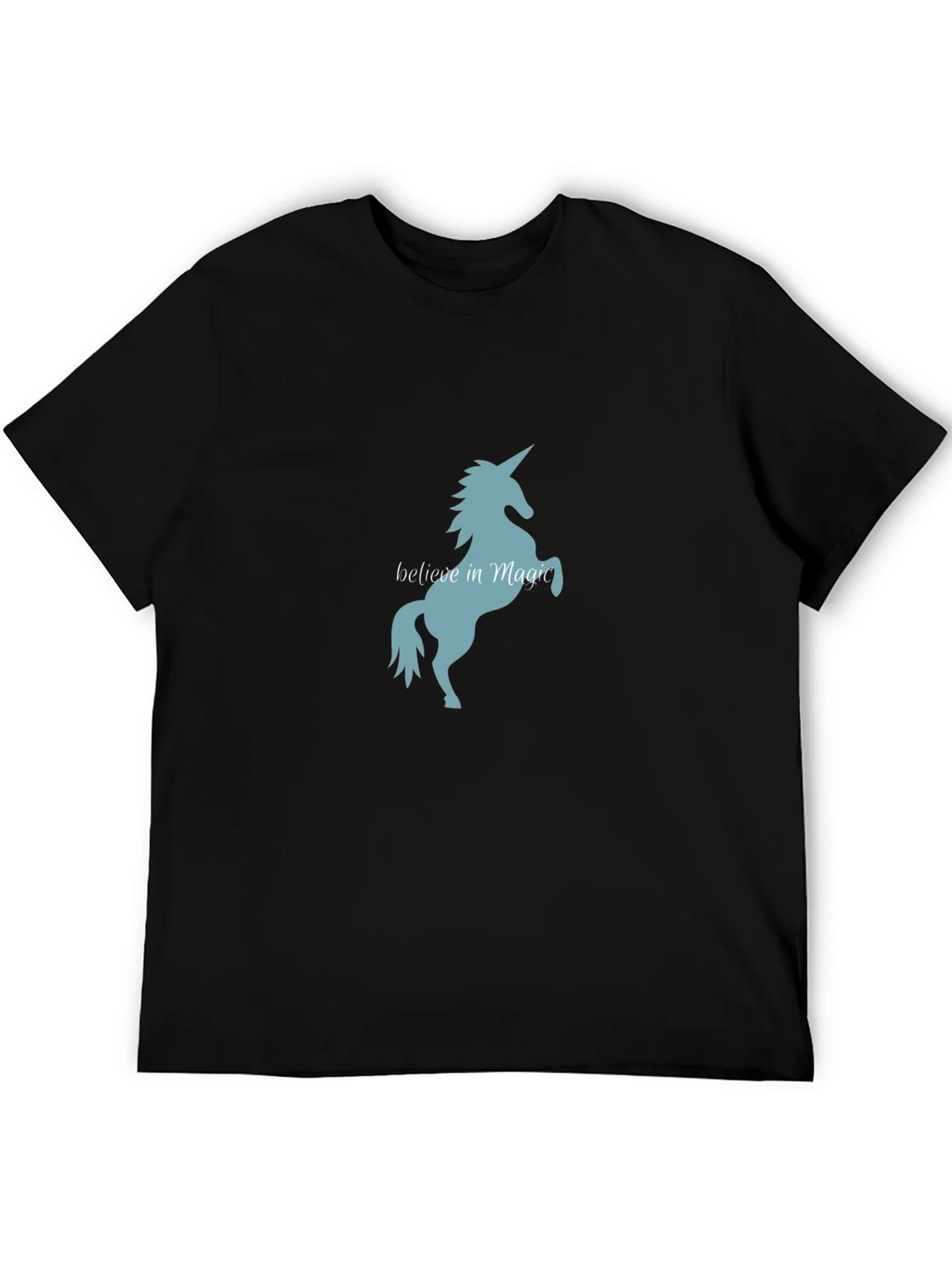 Believe in Magic Unicorn T-Shirt - Black Tee product image 5
