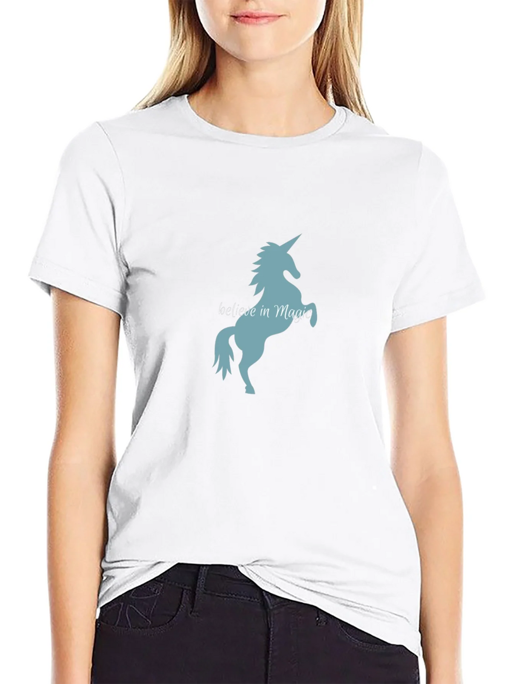 Believe in Magic Unicorn T-Shirt - Black Tee product image 8