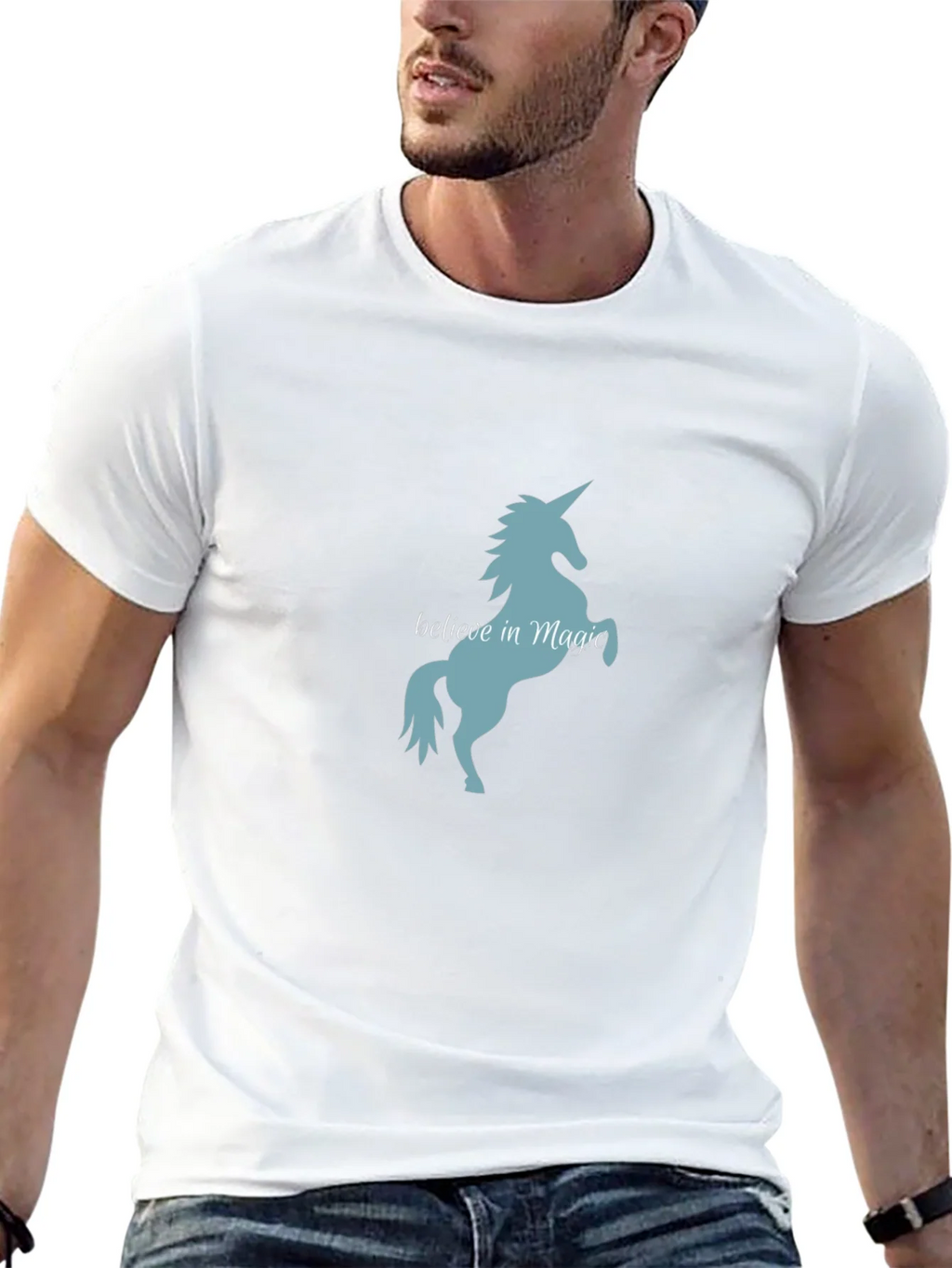 Believe in Magic Unicorn T-Shirt - Black Tee product image 12