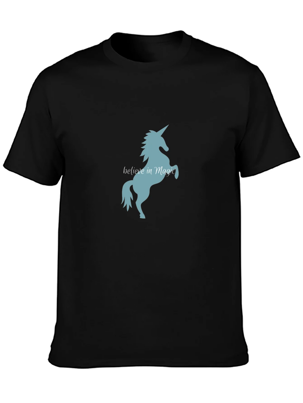 Believe in Magic Unicorn T-Shirt - Black Tee product image 3