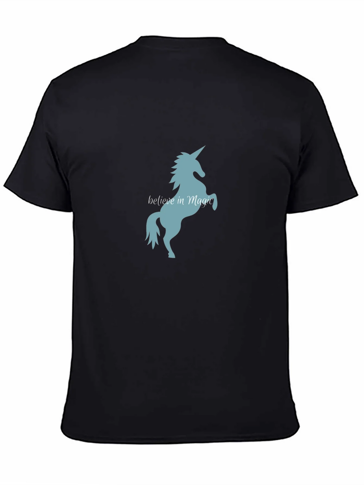 Believe in Magic Unicorn T-Shirt - Black Tee product image 4