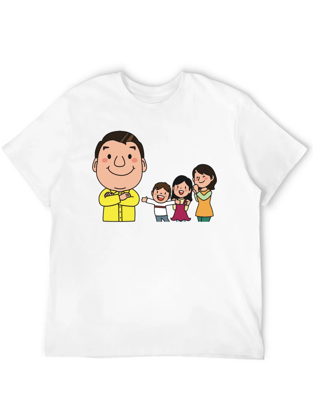 Cartoon Family Black T-Shirt product image 11