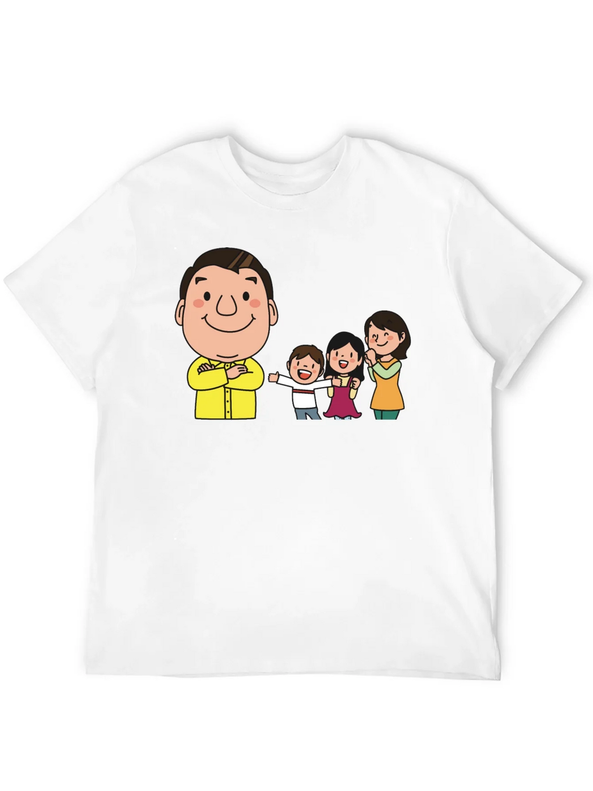 Cartoon Family Black T-Shirt product image 11