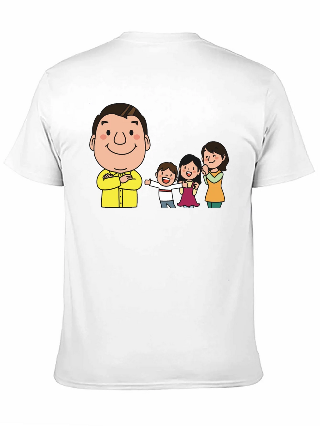 Cartoon Family Black T-Shirt product image 10