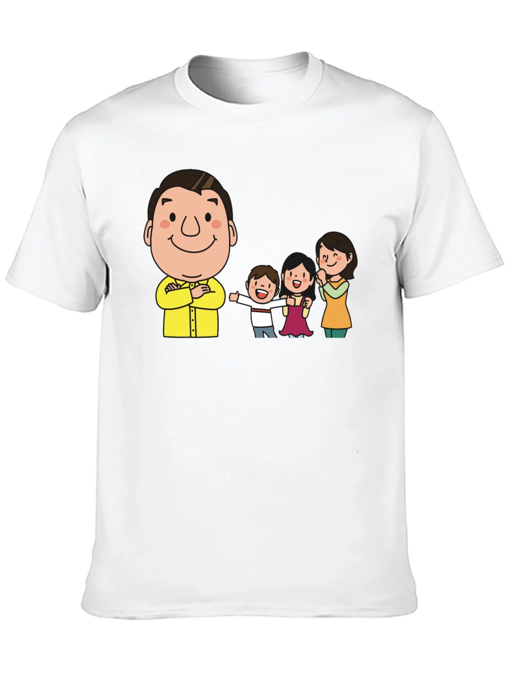 Cartoon Family Black T-Shirt product image 9