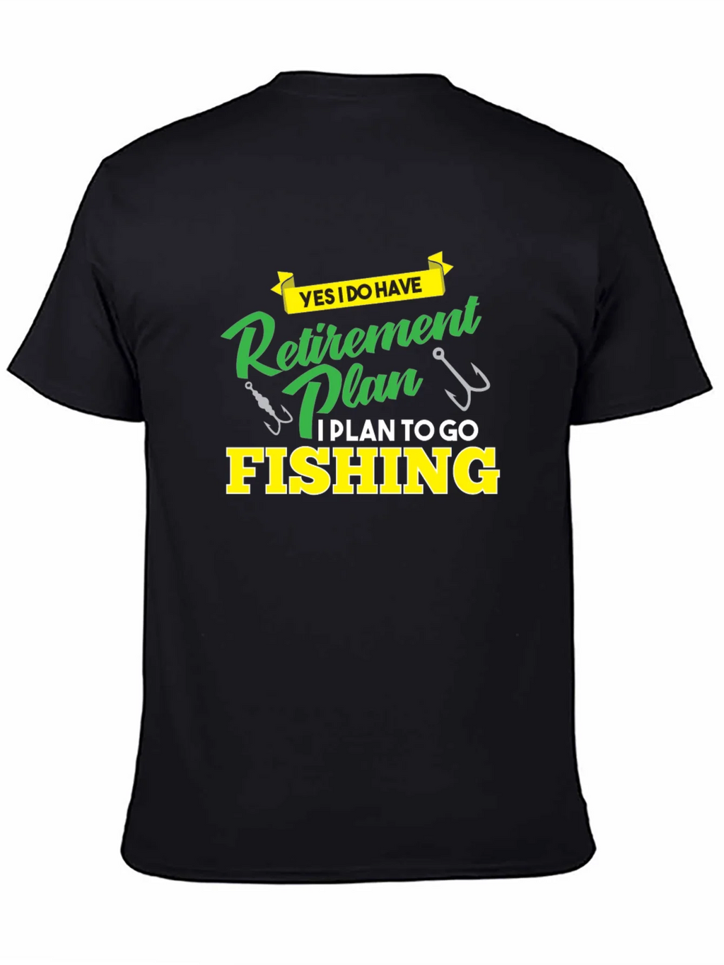 Retirement Plan Fishing T-Shirt - Black product image 4
