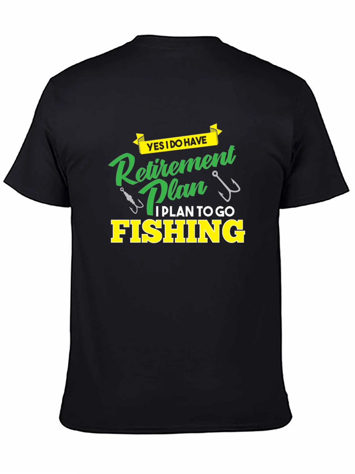 Retirement Plan Fishing T-Shirt - Black product image 4