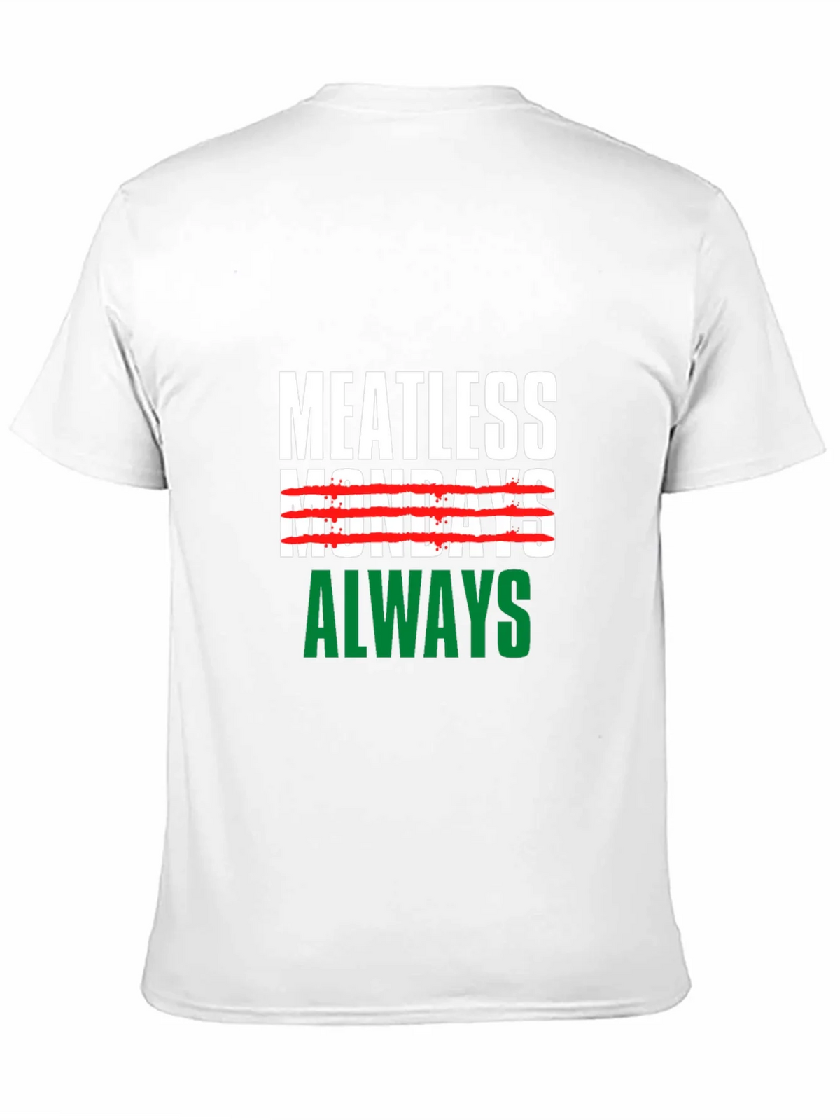 Meatless Mondays Always Black T-Shirt product image 10
