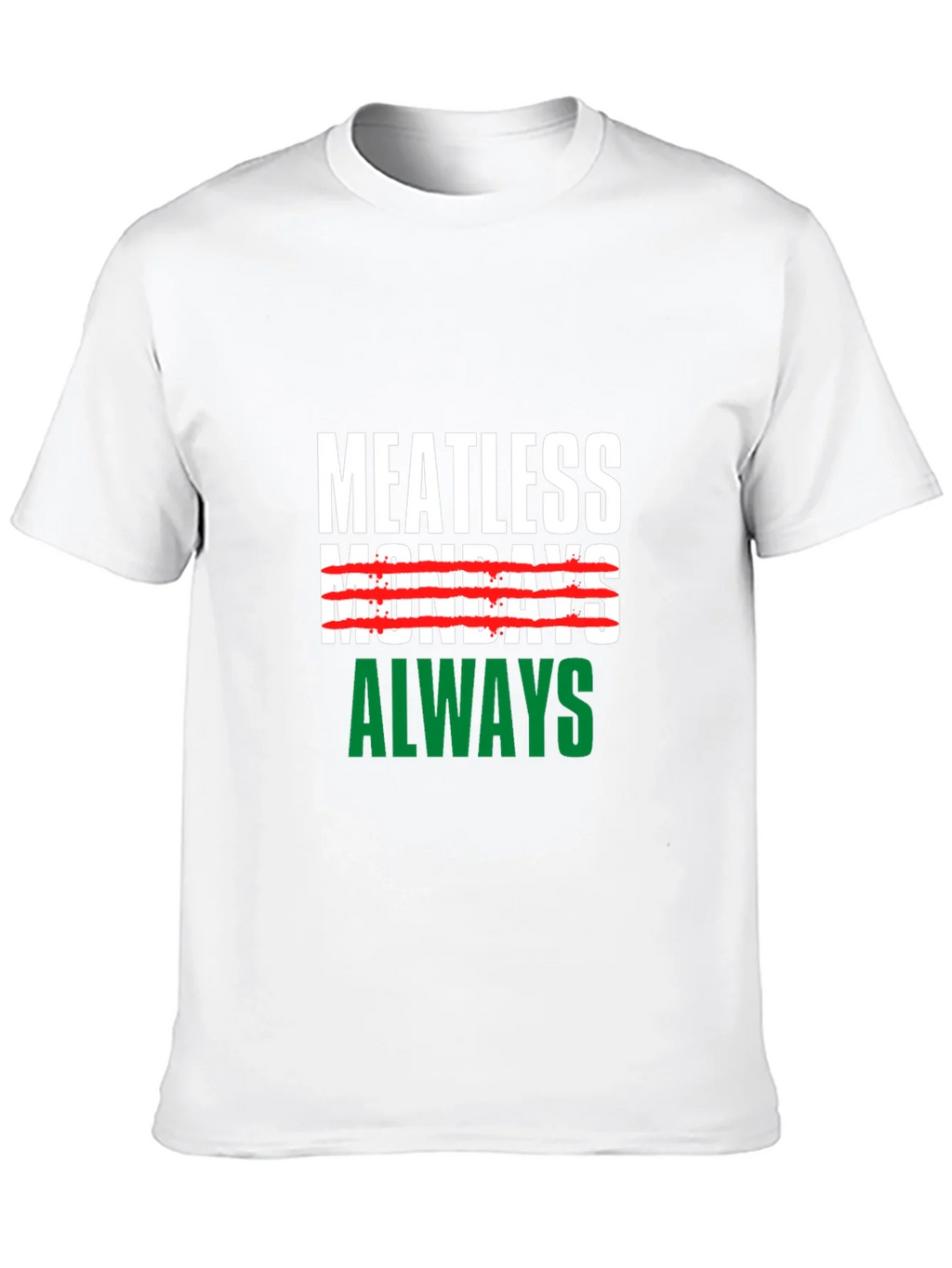 Meatless Mondays Always Black T-Shirt product image 9